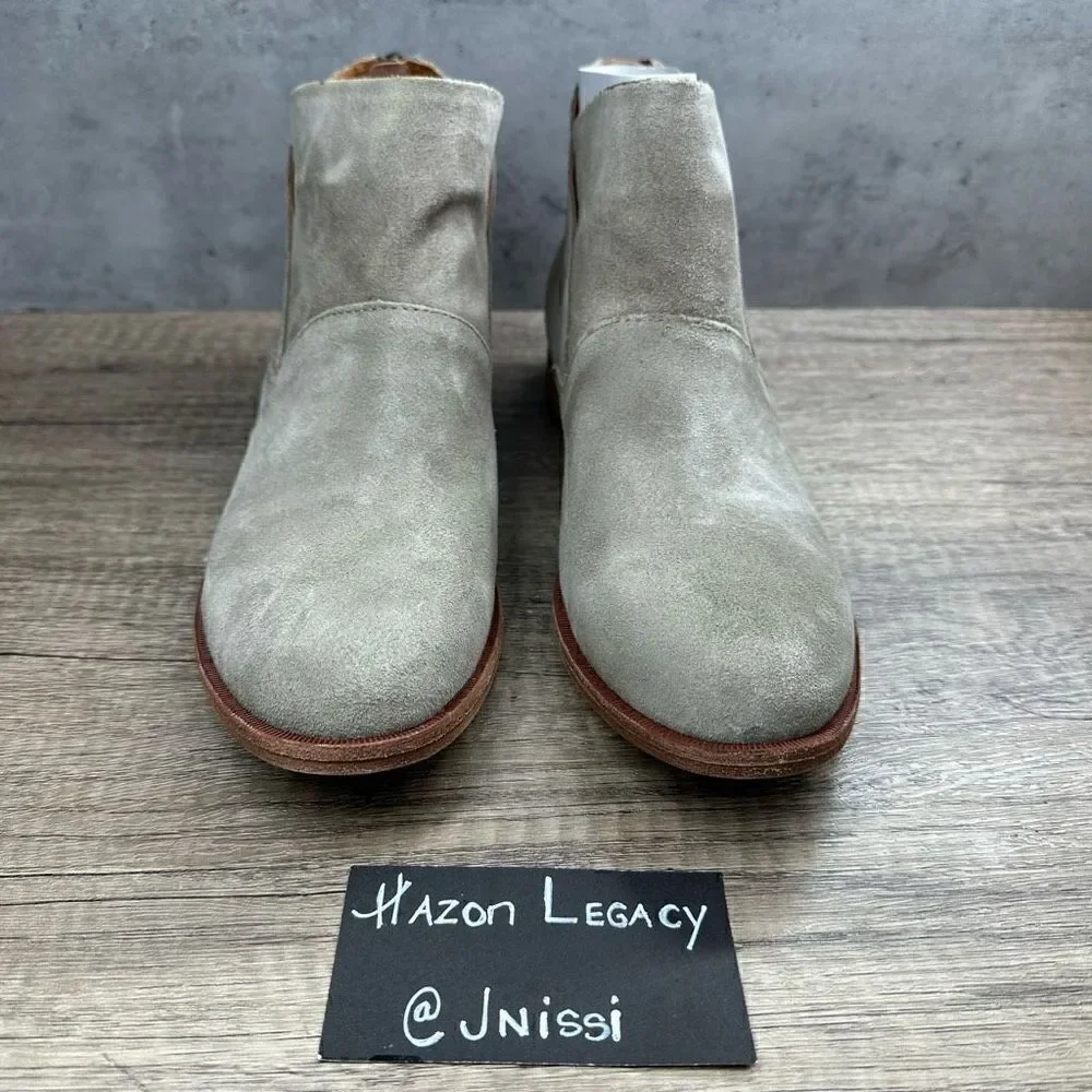 Kork-Ease~Women’s~Taupe Marmotta Suede “Ryder” Slip-On Ankle Bootie~Size 11M‎